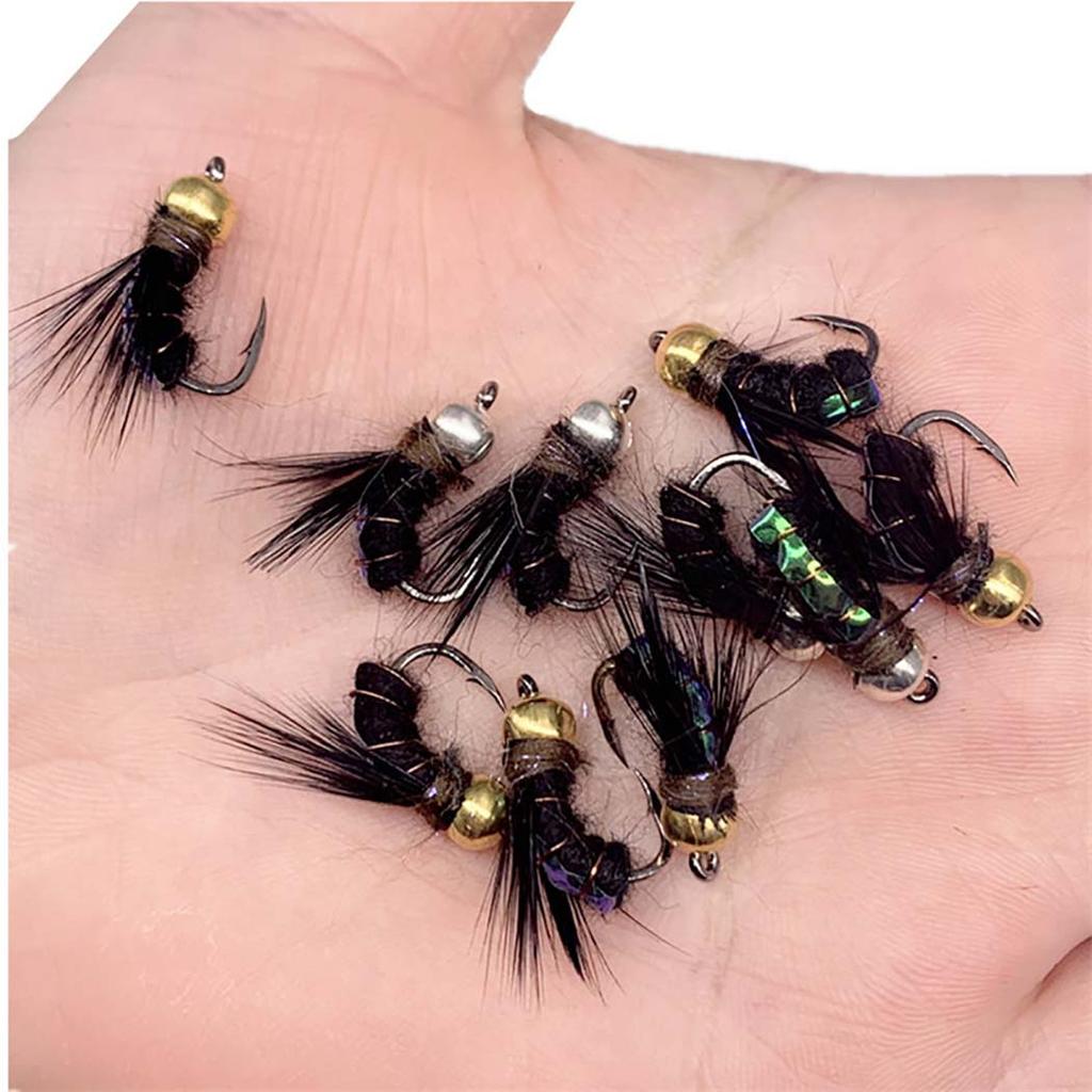 10/15/20/25 шт. разноцветные приманки для ловли форели нимфы нахлыстом, мокрые мухи, крючок нимфы, приманки для подледной рыбалки, искусственные наживки для насекомых