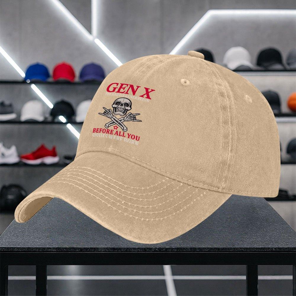 Gen X Rebellious Generation Baseball Cap Stylish Unisex Casual Hat for Outings Dates Shopping