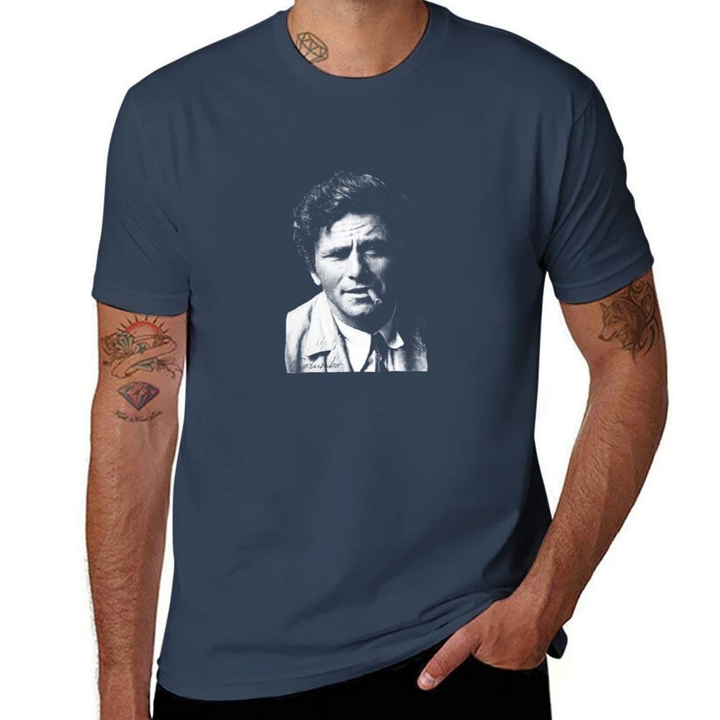 Columbo Portrait Tshirt Moisture Control Sports Tee