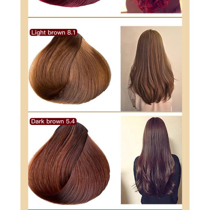 Натуральный шампунь для быстрой окраски волос, окрашивающий аргановое масло, темно-коричневый цвет, шампунь для окрашивания седых волос Mokeru argan