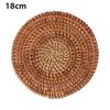 Round Insulation Kitchen Rattan Coasters Bowl Pad Cup Mats Table Padding
