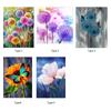 10 x 10 Inch Dandelion DIY 5D Diamond Painting Kit Full Drill Diamond Painting Grass Flower Pattern Acrylic Rhinestone Mosaic Painting Craft Home Wal