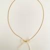 ELYONA Tie a Bow Pearl Necklace