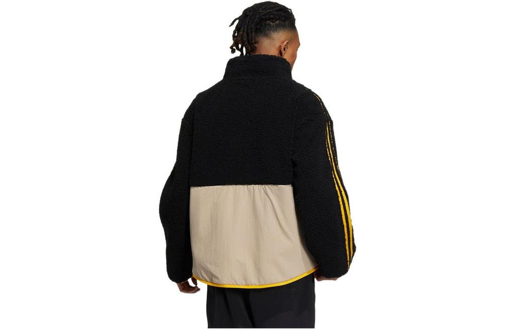 adidas Флисовая куртка Originals Trefoil FW22 с вышитым логотипом и воротником-стойкой HY1376