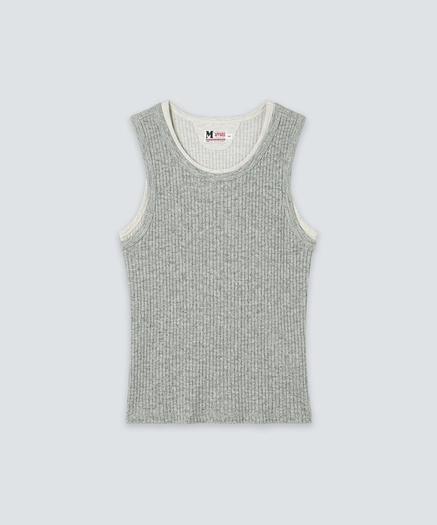 MURRA Overlap Sleeveless _ Gray
