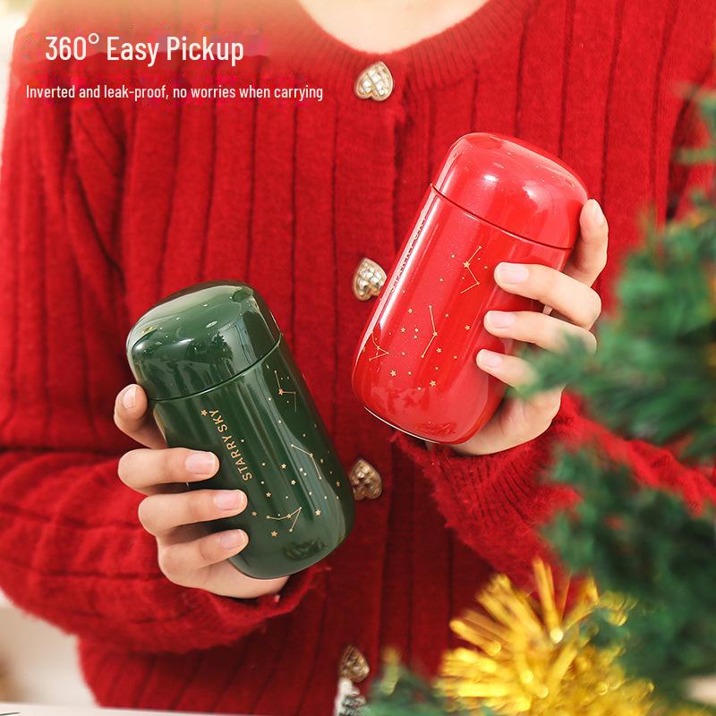 Мини-термос Starry Sky 304 из нержавеющей стали — модный и компактный с логотипом