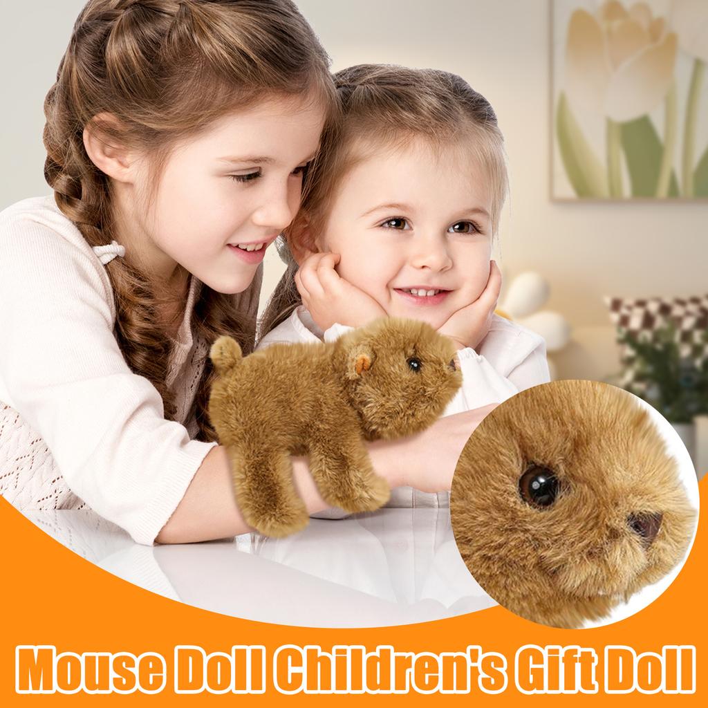 Cute And Adorable Groundhog Bracelet Plush Toy Pat Circle Scarf Mouse Doll Children's Gift Doll