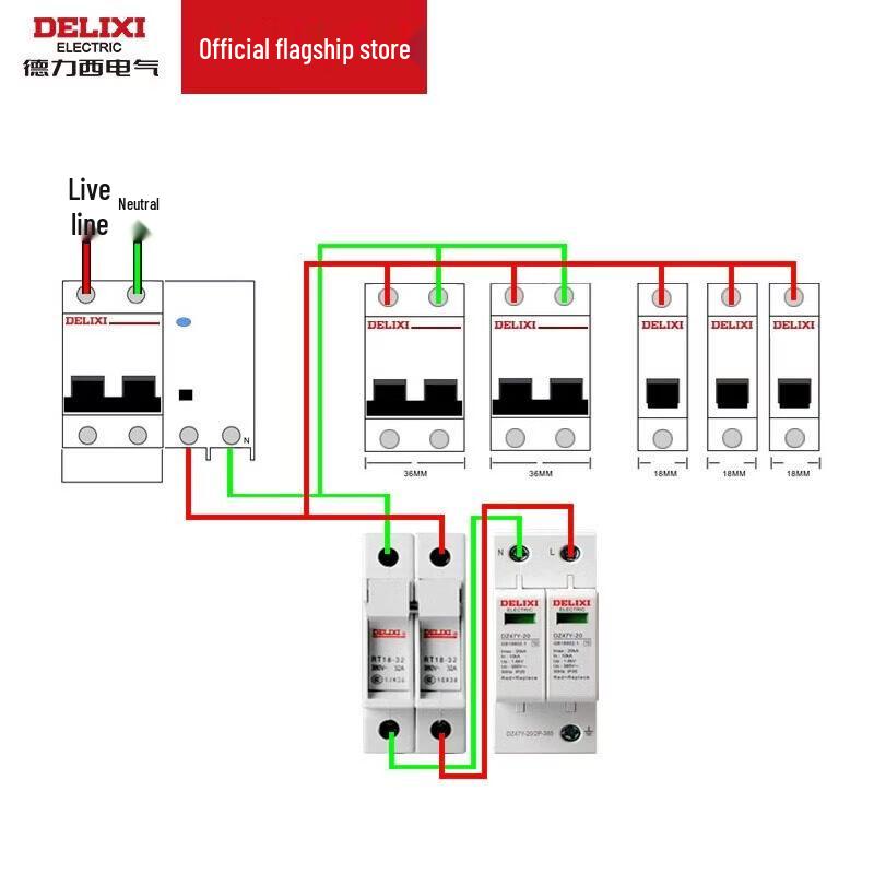 Устройство защиты от перенапряжения серии DELIXI HDYE-40 (Китайская версия)