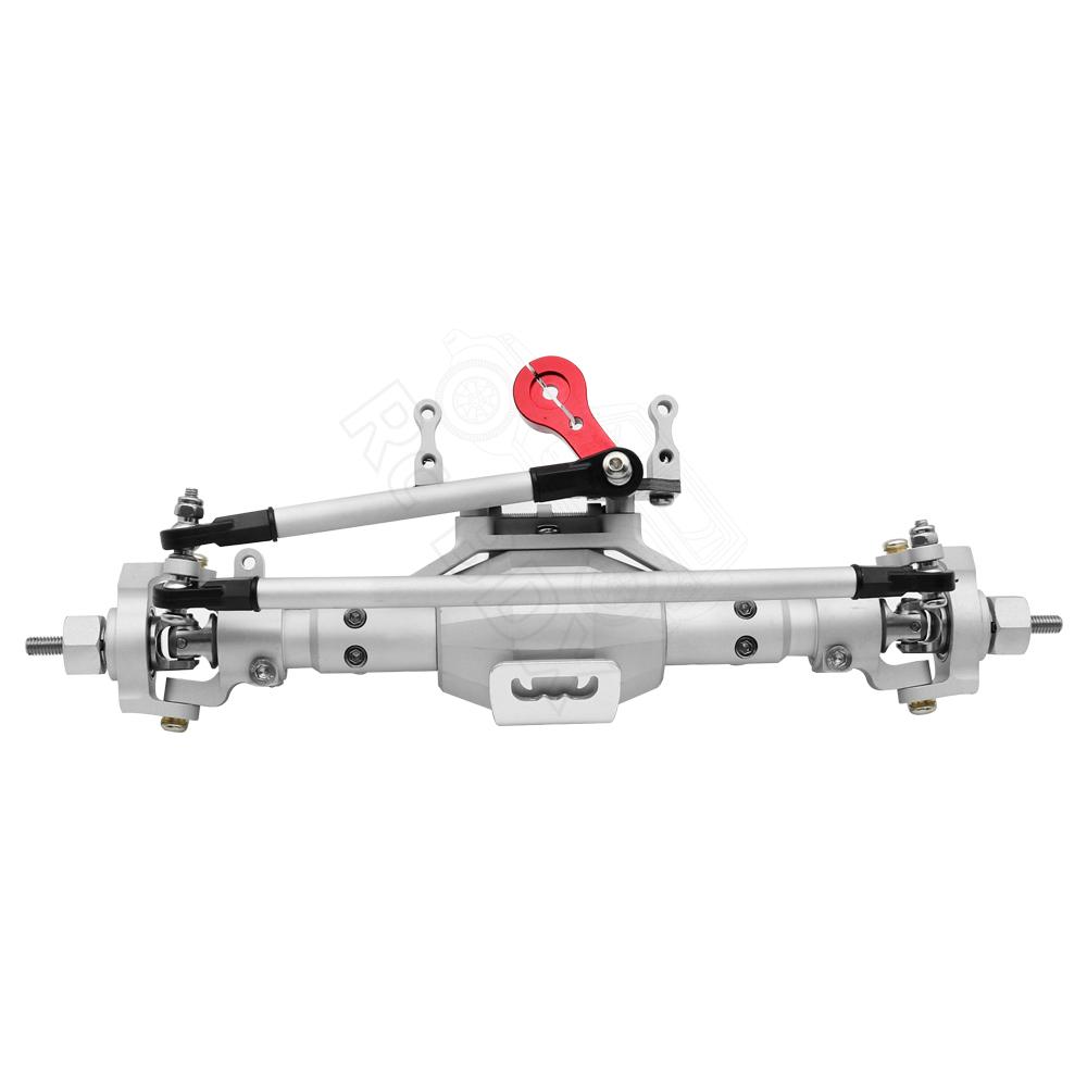 Полный передний и задний мост из алюминиевого сплава в форме ромба с ЧПУ для 1/10 RC краулера Axial SCX10 II 90046 90047