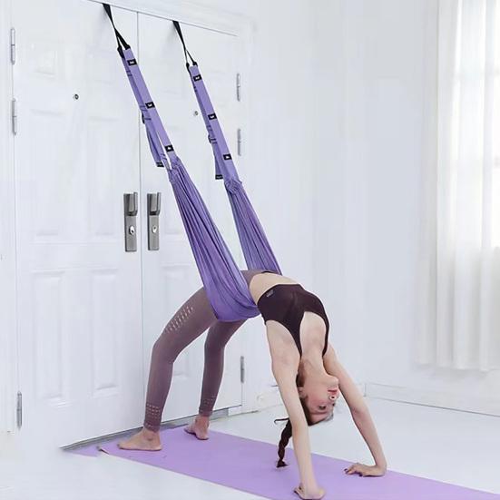 Aerial Yoga Stretching Rope Backbend Assist Flexibility Trainer Back Pain Relief Waist Leg Stretcher Strap Yoga Pilates Ballet Gymnastics Workout