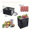 1 шт. Изолированные продуктовые сумки, Ручные термосумки для хранения, Черные сумки-холодильники
