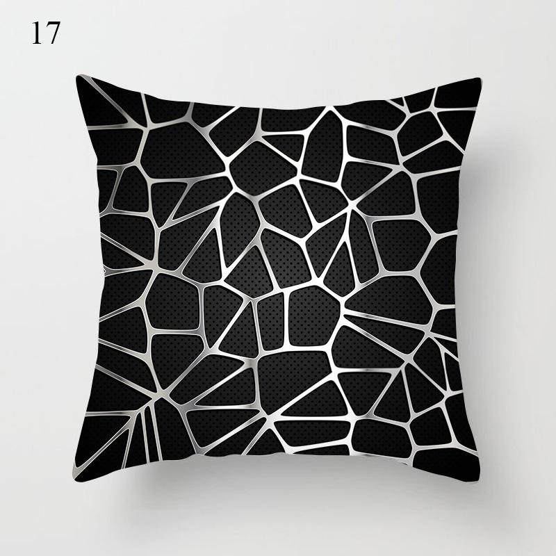 Скандинавский черно-белый чехол для подушки с геометрическим рисунком, чехол для диванной подушки, декоративные диванные подушки, современная простая наволочка