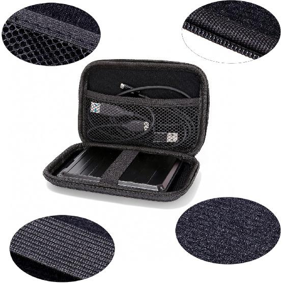 Жесткий кейс Ginsco для портативного внешнего жесткого диска Seagate 1/2 ТБ 5 ТБ, для ультратонкого жесткого диска UnionSine 500 ГБ/1 ТБ, Универсальный кейс для HDD для