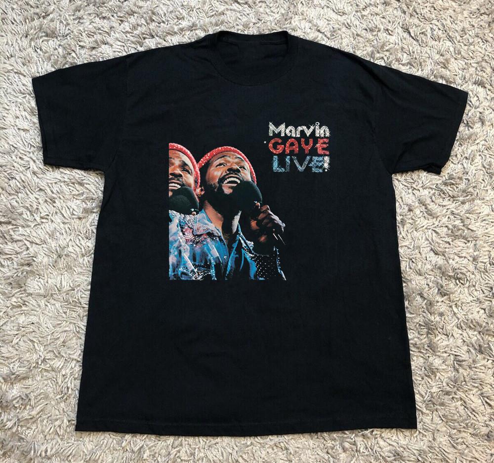 Marvin Gaye Black Cotton All size S-5XL Gift Fans Shirt NEW! AD584 Unisex T-Shirt