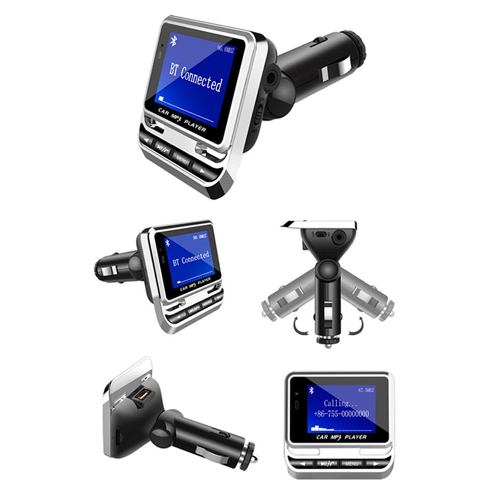 1,4-дюймовый автомобильный Bluetooth 5.0 FM-передатчик MP3-плеер Aux Kit