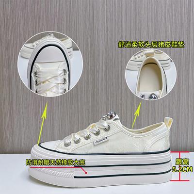 Маленькие белые туфли Guofeng из кожи, женские, весна 2025 года, новые туфли с внутренней подкладкой из свиной кожи первого слоя, универсальные повседневные туфли со стразами для женщин