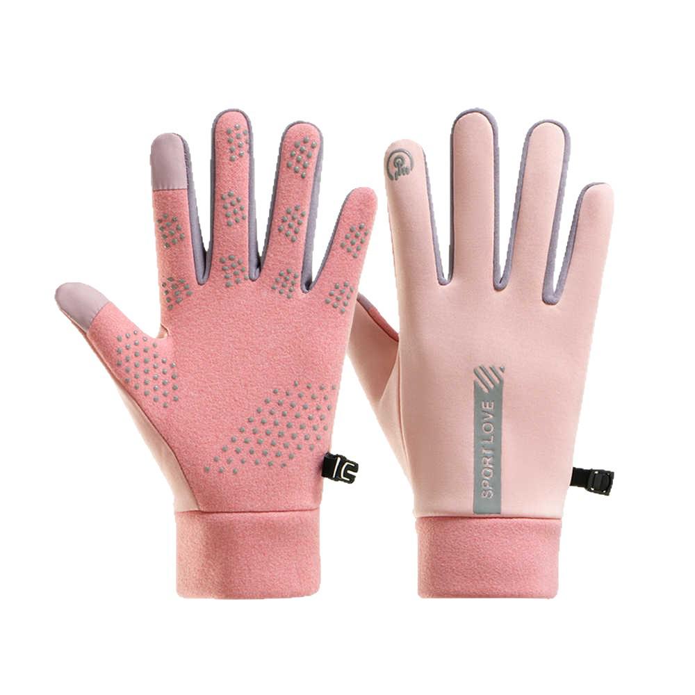 Unisex Winter Warm Fleece-Lined Touchscreen Gloves, Non-Slip and Water-Repellent for Cold Weather Driving and Riding