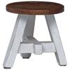 Natural Stool 22 x 22 x 24 cm Mahogany Wood