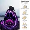 1 шт. Плед с рисунком «Лапка кошки и цветы» Мультяшный для домашнего декора, Идея для подарка, Гостиная, Путешествия, Кемпинг, Автомобильные пледы