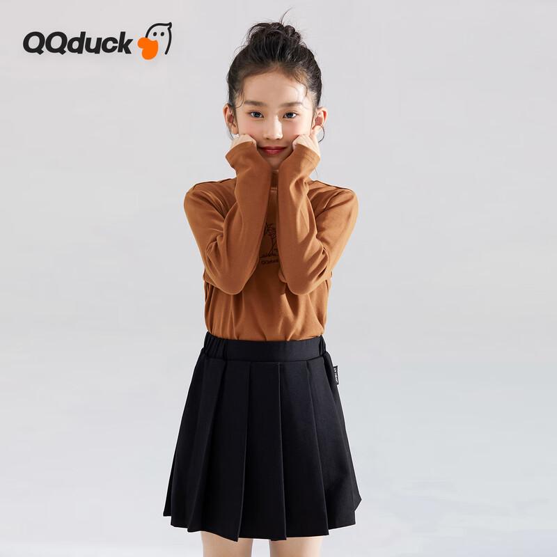 Детская футболка QQ DUCK с принтом кокосовой пальмы, полувысокий ворот