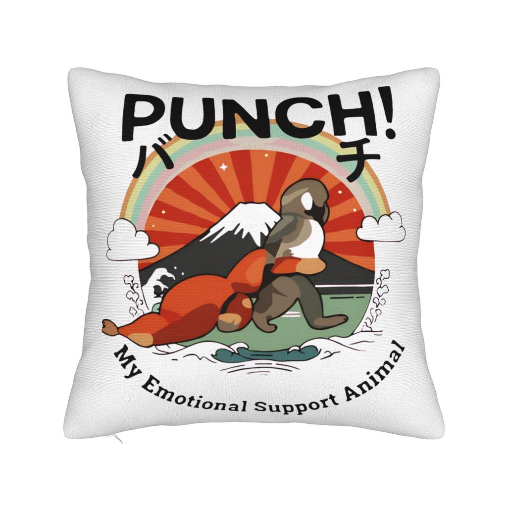 Team Punch Baby Monkey Punch Pillowcase Printing Polyester Cushion Cover Gift Pillow Case Cover Bed Square 45X45Cm