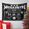 Megadeth Skull Art with Scorpions Pattern Wall Hanging Tapestry Decorative Tapestry Home Decor for Bedroom and Living Room
