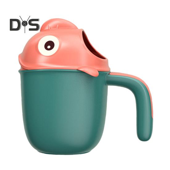 Детская ванночка для ополаскивания волос и тела с удобной ручкой в форме мультяшного животного, успокаивающая игрушка для купания с эффектом тропического душа для детей