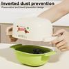 Юшенг Овощной дуршлаг Миска Пищевой класс Без BPA Пылезащитная конструкция Двухслойная корзина для мытья фруктов с дуршлагом