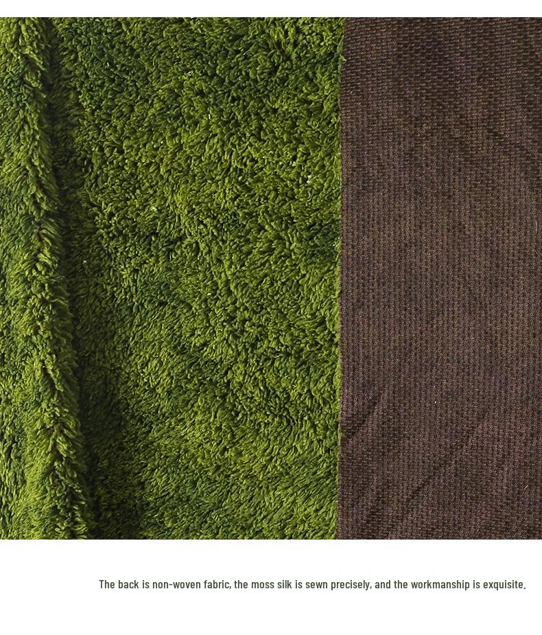 Bionic Moss Green Landscaping Ornaments, Fake Moss Micro Landscape with Potted Bonsai for Lawn and Paving Decoration.