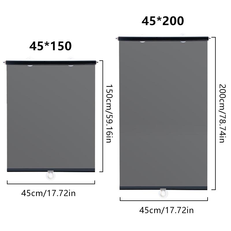 1шт присоска офисная оконная пленка затемняющая солнцезащитная штора универсальные рулонные шторы многофункциональные шторы для окон ПЭТ спальня автомобиль