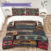 1PC music mixtape Theme Bedding Quilt Set Quilt Cover Pillowcase Home Decoration Birthday Gift (1 * duvet cover + 2 * pillowcase, without core)A6