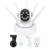 Wireless Smart Camera 5 Antenna Wifi Network Surveillance Camera Intelligent Body Tracking 100‑240V