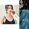 Exquisite Adjustable Butterfly Pearl Tassel Necklace For Women In Silver Titanium Steel
