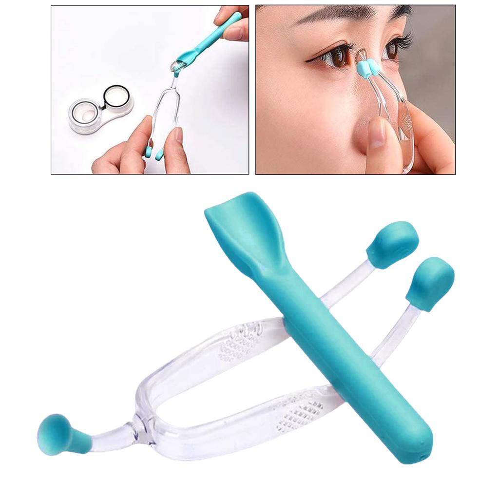 Contact Lens Remover Inserter Suction Cup Device RGP with Carrying Case Blue