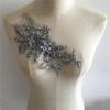 Gray I Polyester Embroidery Three-Dimensional Single Flower Beads Sewing Lace Diy Decoration With Collar Clothing Accessories Accessories