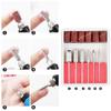Electric Nail File Drill Manicure Tool Pedicure Machine Set W/ 6x Grinding Heads