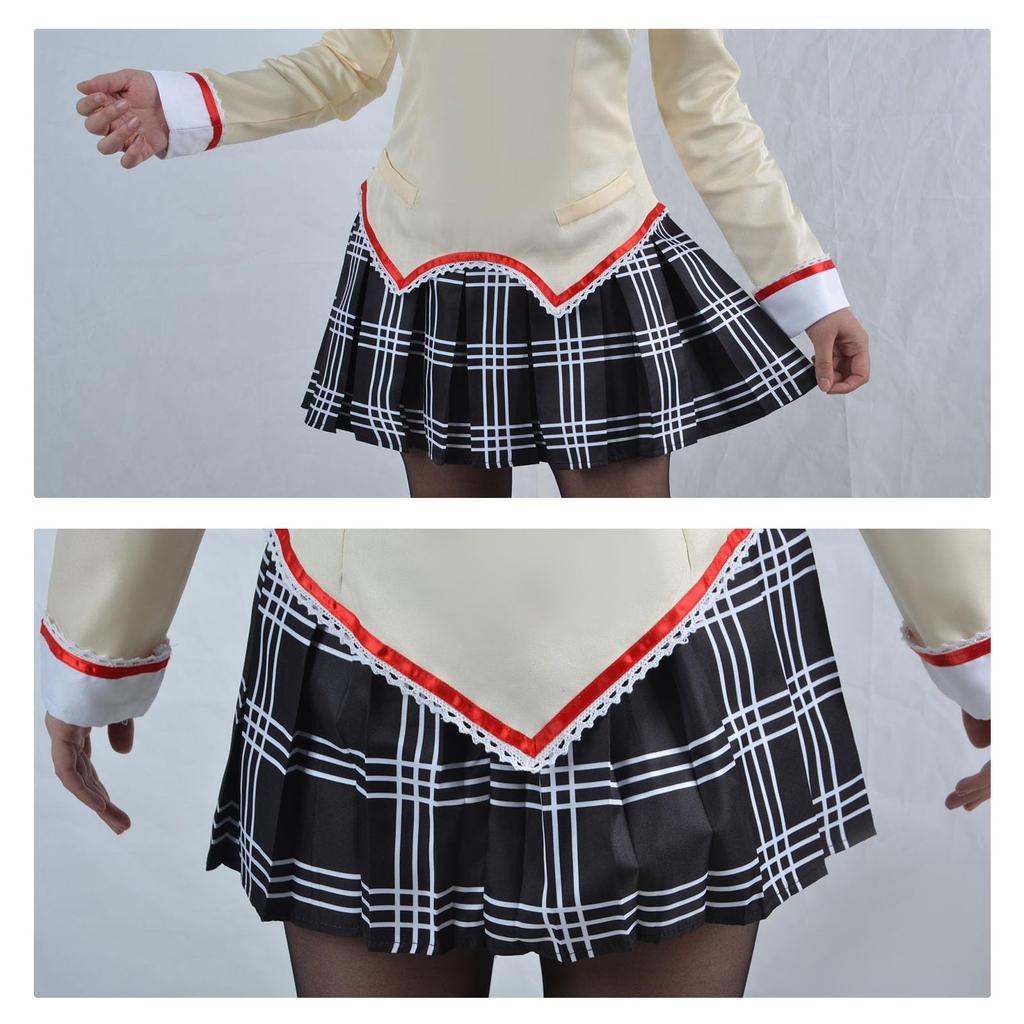 [молочное время] Puella Magi Madoka Magica Акеми Хомура Косплей Хэллоуин Аниме Униформа (L)