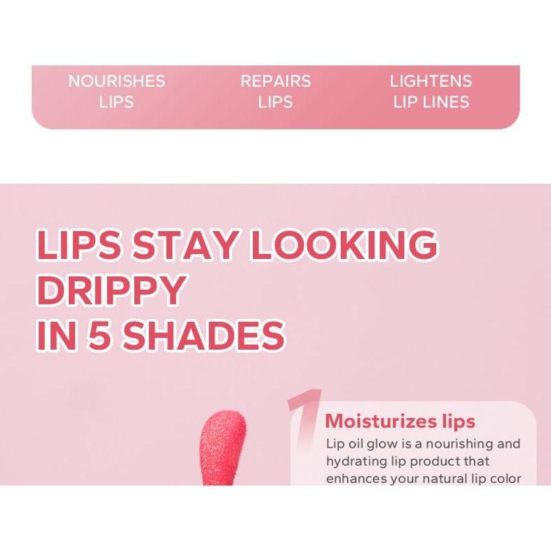 BEAUTY GLAZED - Прозрачное и тонирующее увлажняющее масло для губ - 5 цветов