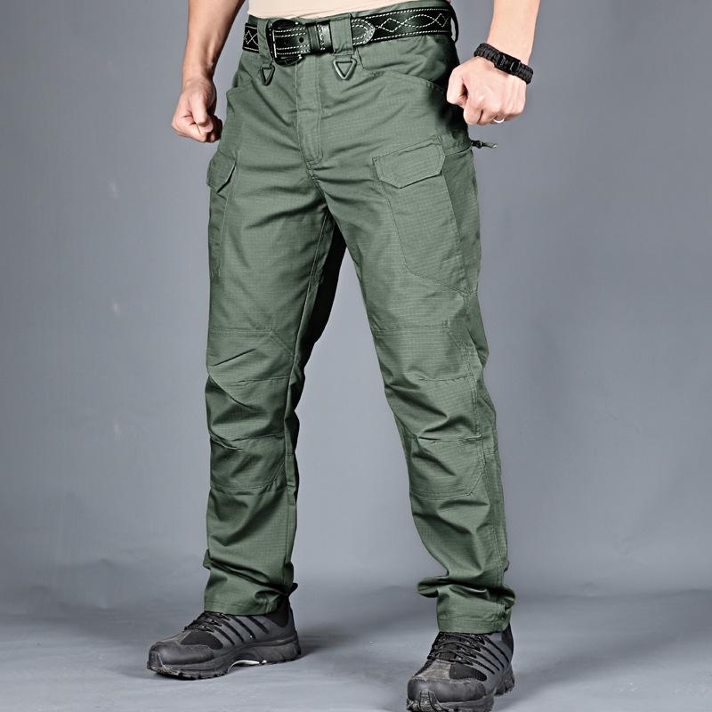New 6XL Men's Army Pants Waterproof High Quality Tactical Pants Users Outside Hiking Sports Pants Multi-pocket Cargo Pants Work Pants Athletic Pants