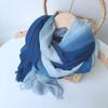 Batik Human Cotton Segment Dye Scarf Bamboo Cotton Blue Dye Beach Outdoor Sports Sun Protection Silk Scarf Shawl