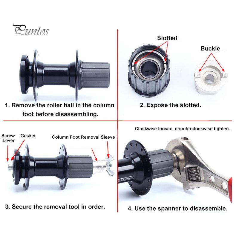 Инструмент для снятия корпуса велосипедной втулки Puntos из нержавеющей стали, инструмент для установки и разборки велосипедных ступиц