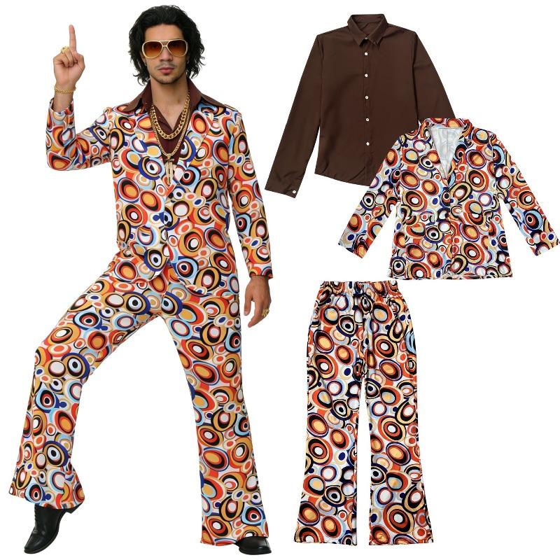 Костюм с принтом «Древняя диско-пара» костюм для хиппи-вечеринки