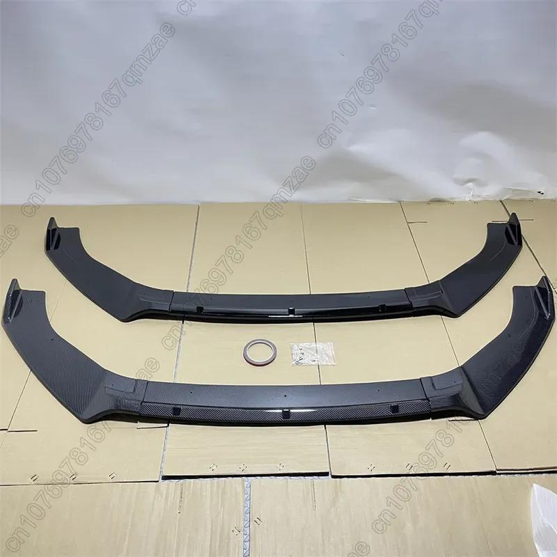 For VW Golf 7 7.5 MK7 MK7.5 GTI GTD R R-Line 2012-2020 Car Front Bumper Splitter Lip Spoiler Body Kit For Volkswagen Gloss Black