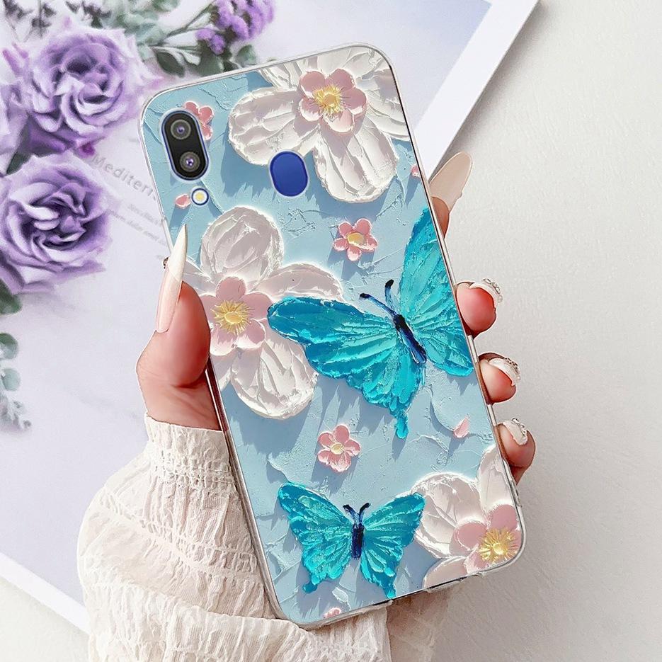 Для Samsung Galaxy M10 M20 M30 Чехол Новая Мода Расписная Крышка Прозрачный Силиконовый Мягкий Тонкий Чехол для Телефона Для Samsung M10 M20 M30 Fundas