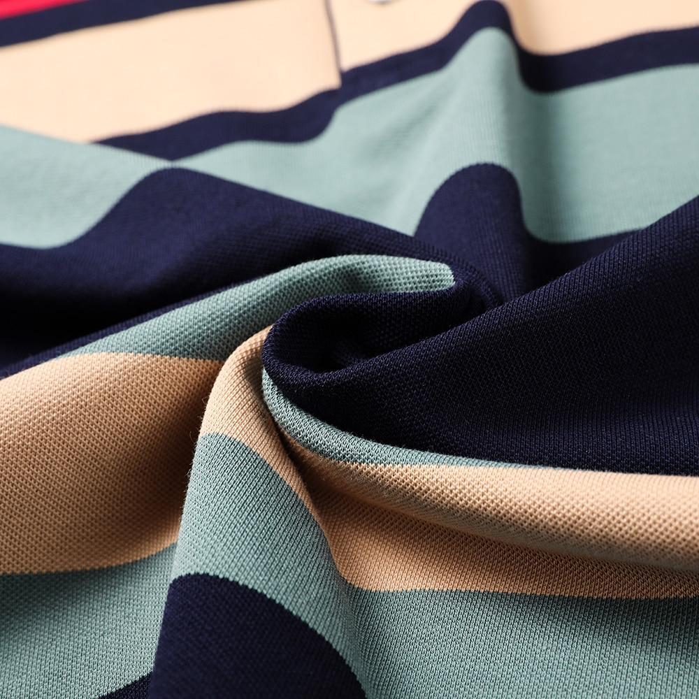 Летние брендовые мужские дизайнерские рубашки поло высшего класса в полоску с вышивкой и повседневные топы с короткими рукавами Модная мужская одежда 2022 года