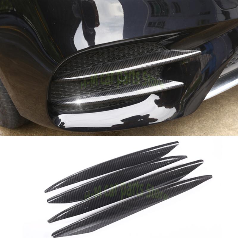 4 шт., хромированная передняя противотуманная фара из АБС-пластика, накладка, Стайлинг автомобиля для Mercedes Benz E Class W213 E200 E300 2016-