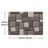 1Pcs Anti Fatigue Kitchen Rugs, Waterproof  Brown Brick Print Non-Slip Thick Cushioned Kitchen Mat Heavy Duty Comfort Standing Mat for Kitchen