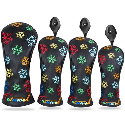 Чехол для гольфа Snow Flower, деревянный чехол для драйвера 440 куб. см, чехол 460 куб. см, чехол Utility UT, водонепроницаемый с конверсией Doug Snow Flower, комплект из 3 предметов