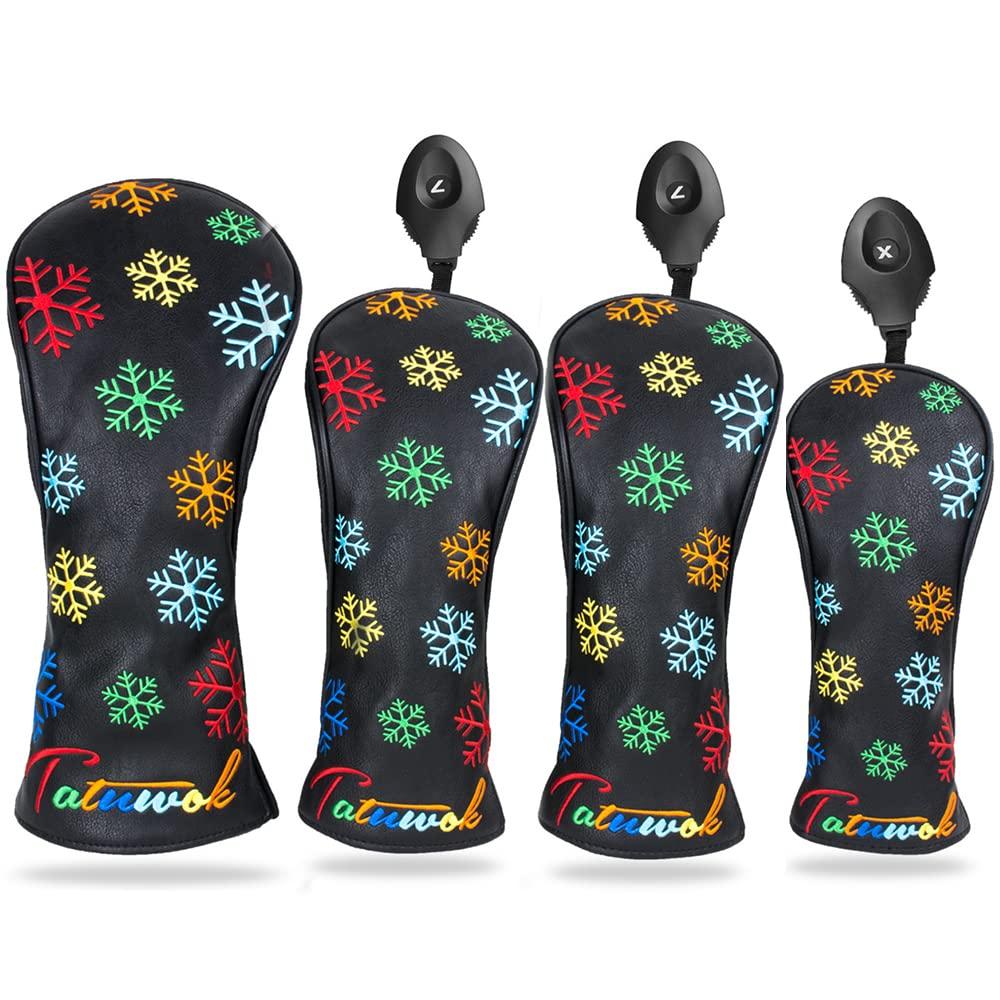 Чехол для гольфа Snow Flower, деревянный чехол для драйвера 440 куб. см, чехол 460 куб. см, чехол Utility UT, водонепроницаемый с конверсией Doug Snow Flower, комплект из 3 предметов