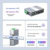 Промышленный гигабитный оптоволоконный коммутатор и трансивер ZKTEK на DIN-рейку
